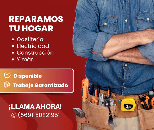Post de Instagram Reparaciones del Hogar Moderno Rojo